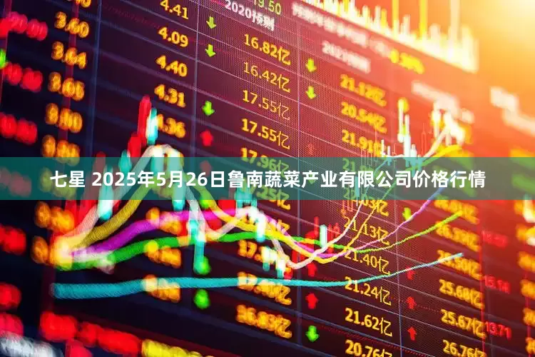 七星 2025年5月26日鲁南蔬菜产业有限公司价格行情